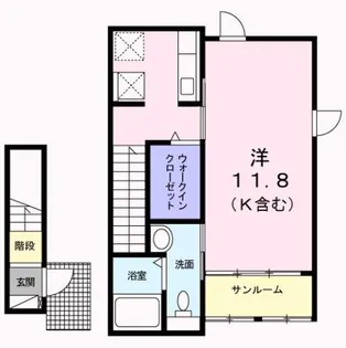 サン・エリートA【2階】の間取り