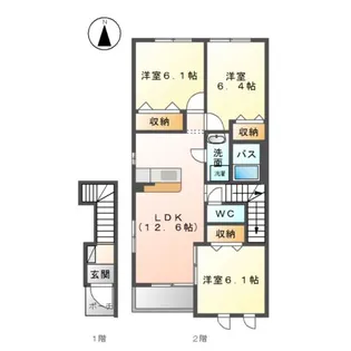 メゾン・プラージュ【2階】の間取り