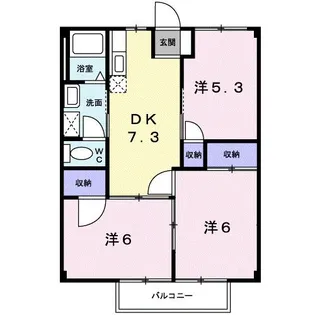 サニーヴィラ【2階】の間取り