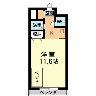 VIP-IN太平洋ノースヒルズ【2階】の間取り