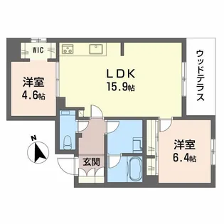 シャーメゾン ラ テラ【1階】の間取り