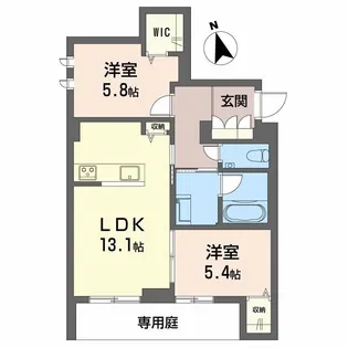 シャーメゾン ラ テラ【1階】の間取り