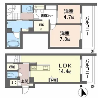 シャーメゾン ラ テラの間取り