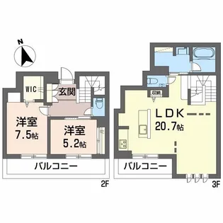 シャーメゾン ラ テラの間取り