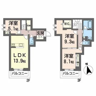 シャーメゾン ラ テラの間取り