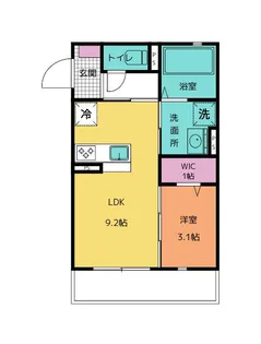 La Paix【103号室号室】の間取り