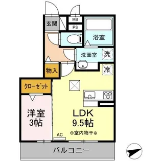 グランドネーフルときわ【1階】の間取り