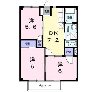 ガーデンプラザK’S【1階】の間取り