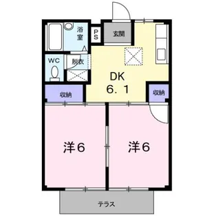シティハイツフォレスト【1階】の間取り
