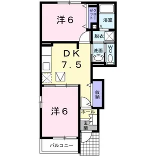 アイ・メゾンB【1階】の間取り