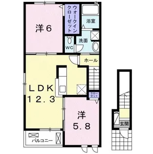 サンシャイン【2階】の間取り