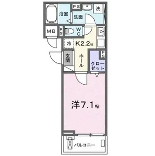 ヒカルサ四日市西浜田【2階】の間取り
