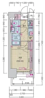 プレリス四日市ティエルナ【4階】の間取り