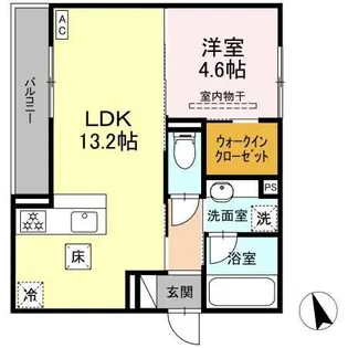 アネシスvilla赤堀【2階】の間取り