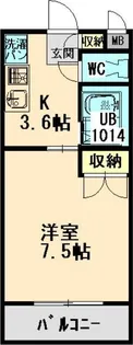 ユーミー日愛マンション【3階】の間取り