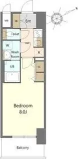 S-RESIDENCE四日市市堀木amante(アマンテ)【14階】の間取り