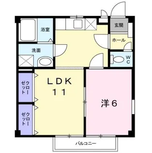 ラフォーレ大陽Ⅱ【2階】の間取り
