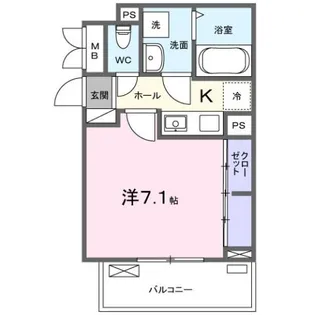 ヒカルサ四日市西浜田【2階】の間取り