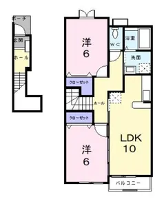 エレガント Ⅱ【2階】の間取り