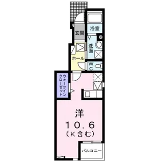 ジールβ【1階】の間取り