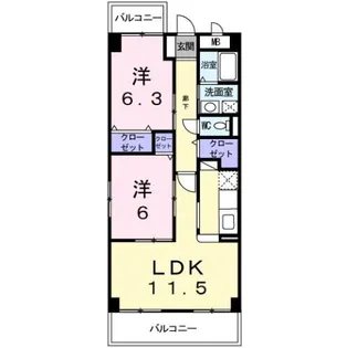 フィオーレ・K【3階】の間取り