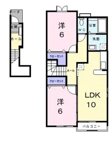 エレガント Ⅱ【2階】の間取り