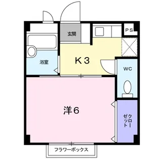 エスポワール【1階】の間取り