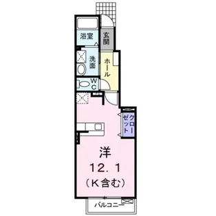 グランツときわⅠ【1階】の間取り