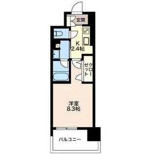 グランドサミット安島【6階】の間取り
