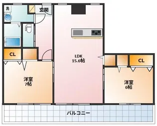 リベラール日永【2階】の間取り