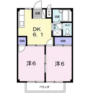 シティハイツイシダ【2階】の間取り