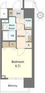 S-RESIDENCE四日市駅前couleur(クルール)【7階】の間取り