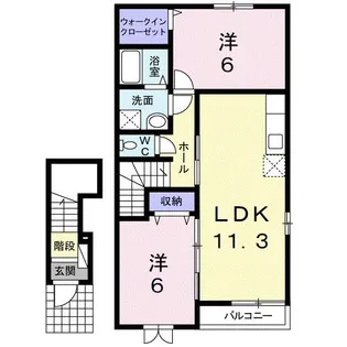 フォルシュ ハイム A【2階】の間取り