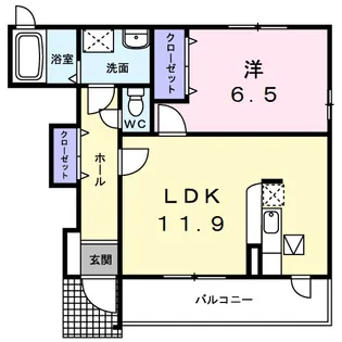 FourseasonsⅠ【1階】の間取り