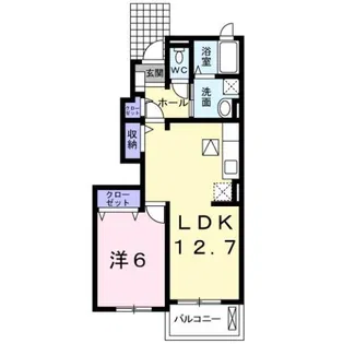 ラフィークA【1階】の間取り