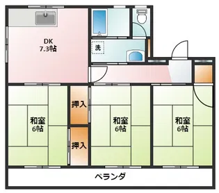 フレックス泊【502号室】の間取り