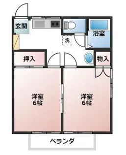 ハイツブルーム【203号室】の間取り