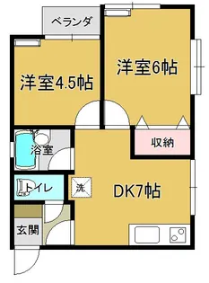 アリカドB【103号室】の間取り
