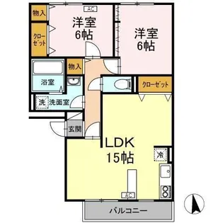 ロイヤルフローリッシュ【2階】の間取り
