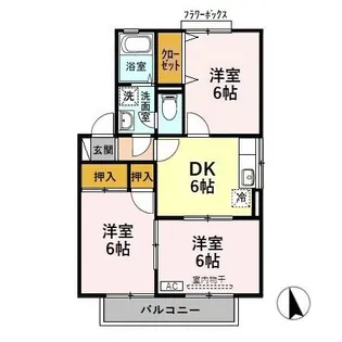 ベッセルオオヌキ【2階】の間取り