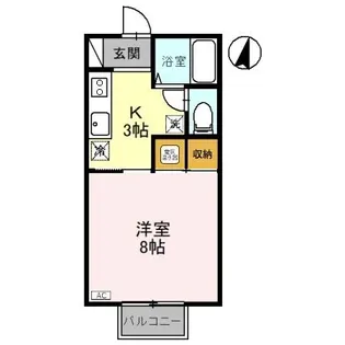 クリア上越【1階】の間取り