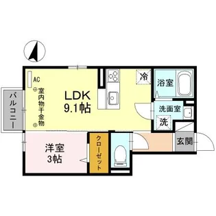 グランベルデ【2階】の間取り