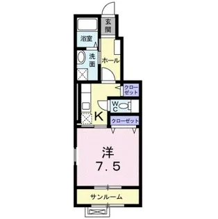 ルミナス T&S【1階】の間取り