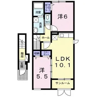 スターウイング【2階】の間取り