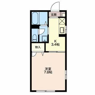 アークフラッティ【2階】の間取り