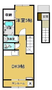 ルミエール デュース【2階】の間取り