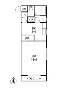 エイペックスⅡ【215号室】の間取り