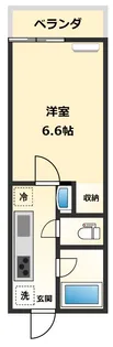 ハイツユニバースティ【105号室】の間取り