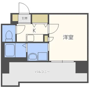 LUXE難波EAST【5階】の間取り