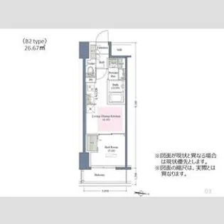 アーバネックス京町堀【9階】の間取り